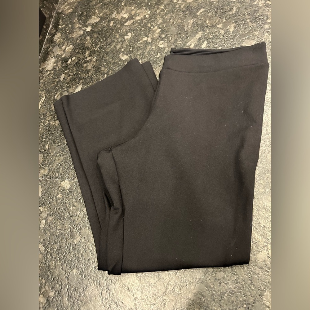 Commando Black Cropped Wide Leg Pants